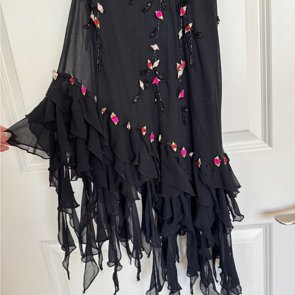 Sue Wong Y2K Silk Beaded Dress - Picture 6 of 7